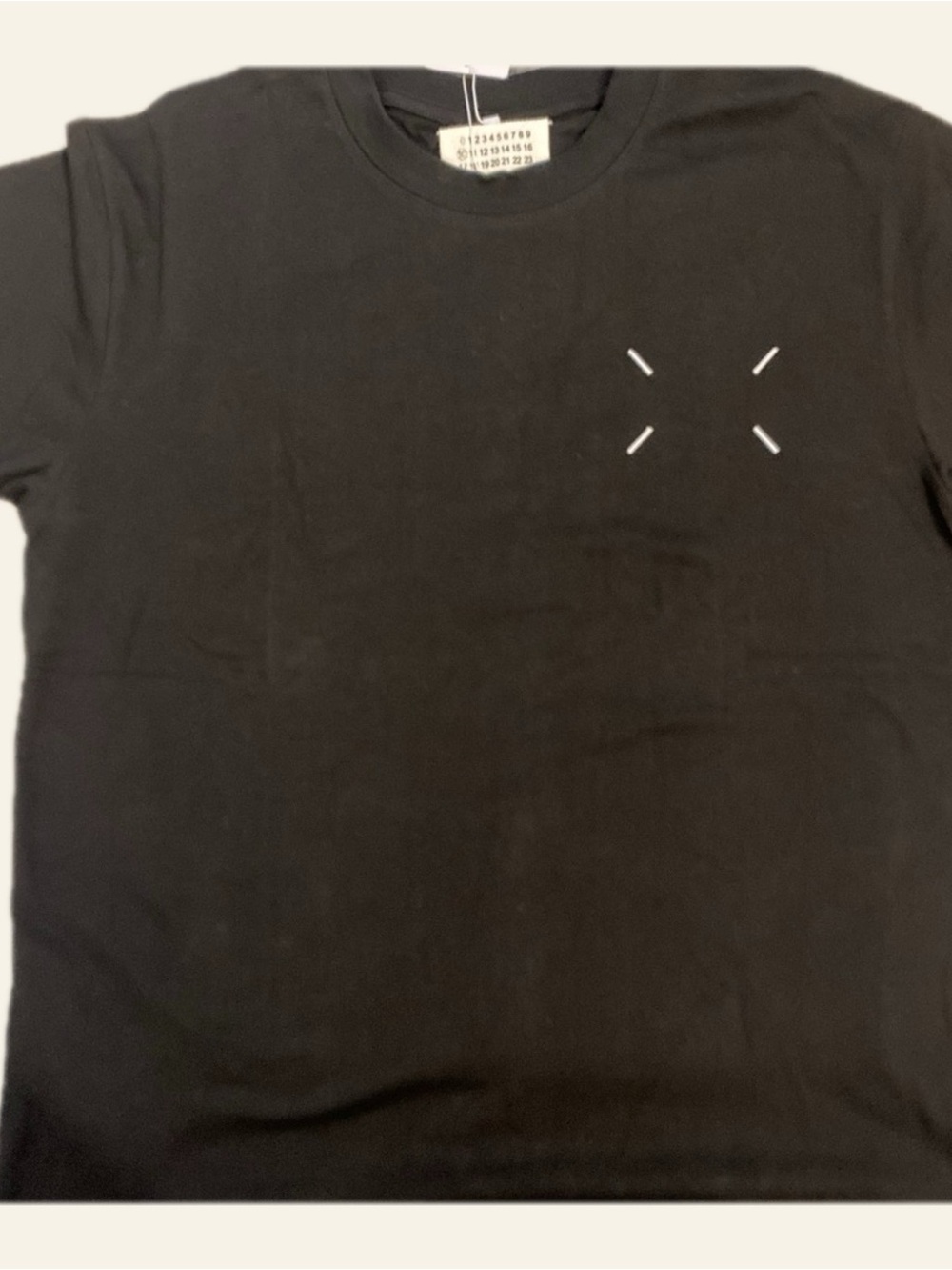 MM6 Maison Margiela Number Logo T-Shirt Black